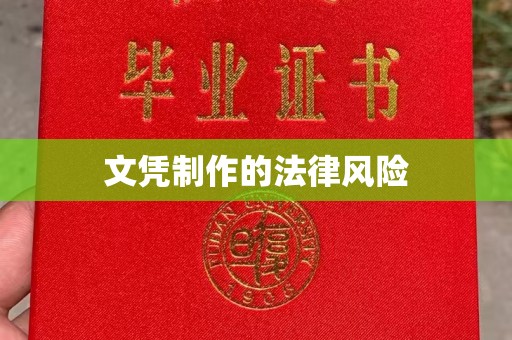 细河文凭制作的法律风险